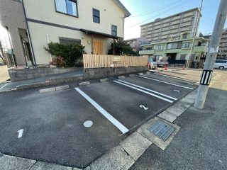 愛知県　春日井市　月極駐車場　塗り替え工事　